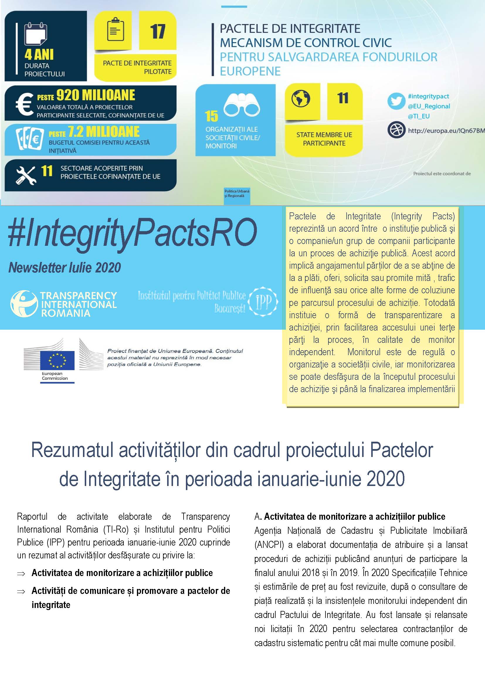 Newsletter Iulie 2020